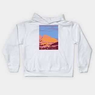 Caprock Canyons State Park and Trailway Along the Llano Estacado in Briscoe County Texas USA WPA Poster Art Kids Hoodie